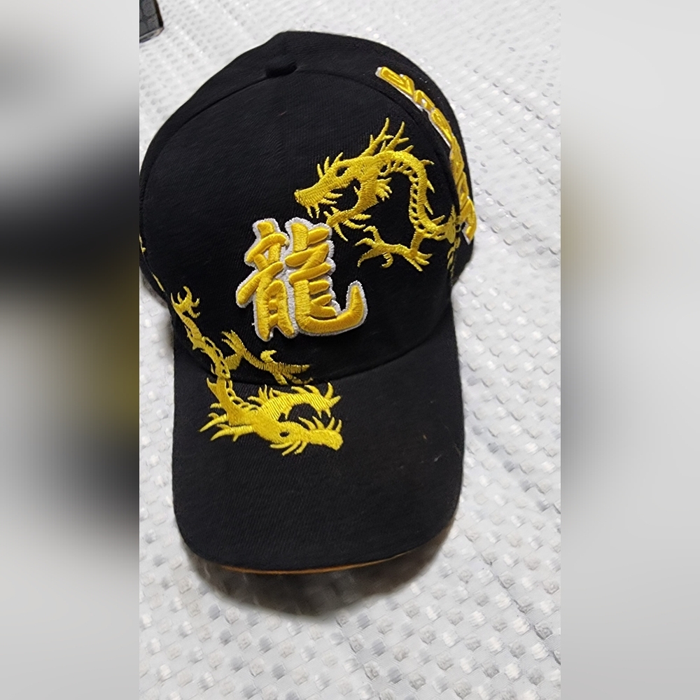 MEGA EUC MENS DRAGON EMBROIDERED BASEBALL CAP HAT